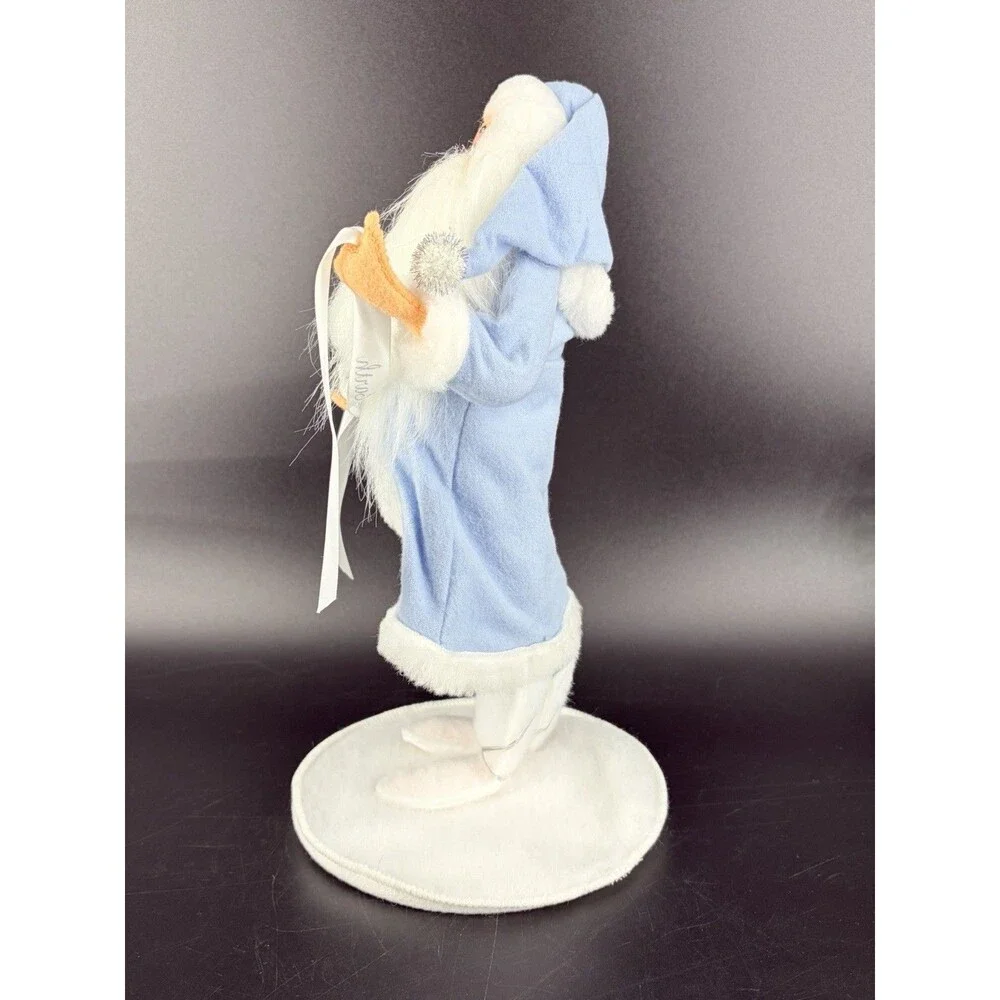 2000 ANNALEE CHRISTMAS DOLL Blue White SANTA OF PEACE READ